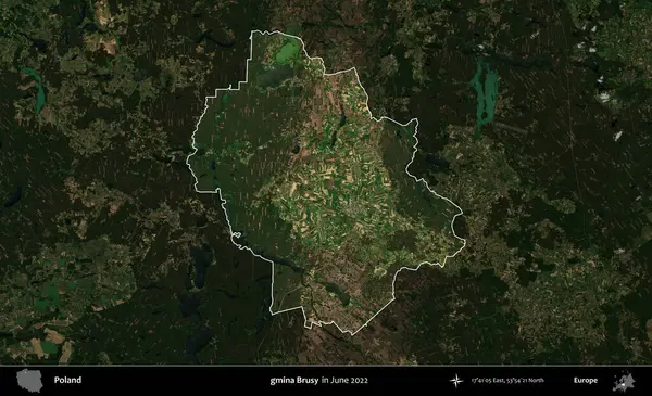 - Evet, öyle. Polonya 'nın idari alanı, Haziran 2022' de çekilen Kopernik Nöbetçi karolarından oluşan koyu renkli bir uydu görüntüsü üzerine vurgulandı ve özetlendi.