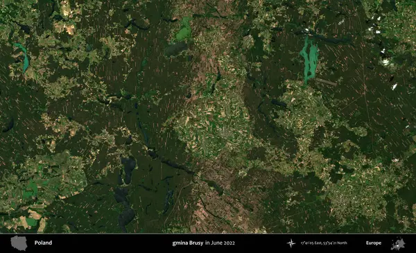 - Evet, öyle. Copernicus Sentinel 'in Haziran 2022' de çekilmiş uydu görüntüsü üzerine Polonya 'nın idari bölgesi.