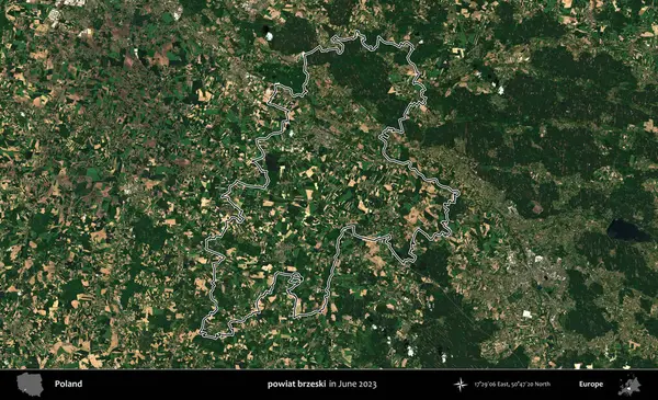powiat brzeski. Polonya 'nın idari bölgesini Haziran 2023' te çekilen Kopernik Sentinel karolarından oluşan bir uydu görüntüsü ile özetledik.