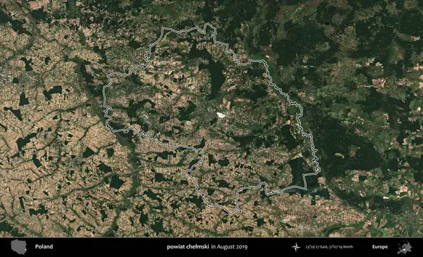 powiat chelmski. Polonya 'nın idari bölgesini Ağustos 2019' da çekilen Kopernik Nöbetçi karolarından oluşan bir uydu görüntüsüne göre özetledik.