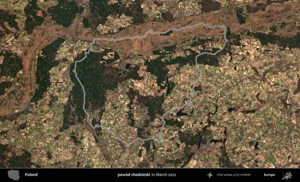 powiat chodzieski. Polonya 'nın idari bölgesini Mart 2022' de çekilen Kopernik Sentinel karolarından oluşan bir uydu görüntüsü ile özetledik.