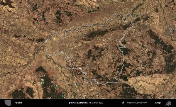 powiat dabrowski. Polonya 'nın idari bölgesini Mart 2022' de çekilen Kopernik Sentinel karolarından oluşan bir uydu görüntüsü ile özetledik.