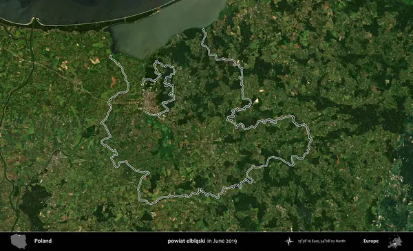 powiat elblaski. Polonya 'nın idari bölgesini Haziran 2019' da çekilen Kopernik Nöbetçi karolarından oluşan bir uydu görüntüsüne göre özetledik.