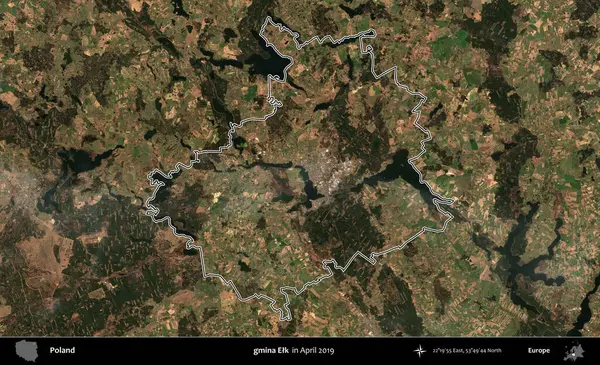 Gmina Geyiği. Polonya 'nın idari bölgesini Nisan 2019' da çekilen Kopernik Nöbetçi karolarından oluşan bir uydu görüntüsüne göre özetledik.