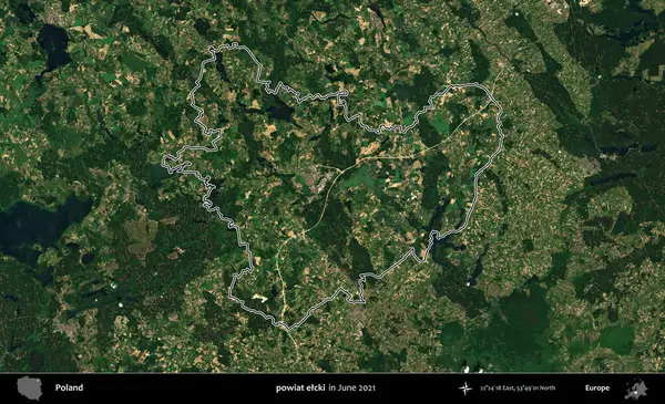 powiat elcki. Polonya 'nın idari bölgesini Haziran 2021' de çekilen Kopernik Sentinel karolarından oluşan bir uydu görüntüsü ile özetledik.