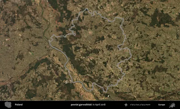 powiat garwolinski. Polonya 'nın idari bölgesini, Nisan 2018' de çekilen Kopernik Nöbetçi karolarından oluşan bir uydu görüntüsüne göre özetledik.