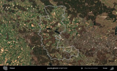 powiat gliwicki. Polonya 'nın idari bölgesini Nisan 2020' de çekilen Kopernik Nöbetçi karolarından oluşan bir uydu görüntüsüne göre özetledik.