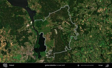 gmina Goleniow. Polonya 'nın idari bölgesini Haziran 2018' de çekilen Kopernik Nöbetçi karolarından oluşan bir uydu görüntüsüne göre özetledik.