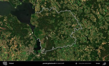powiat goleniowski. Polonya 'nın idari bölgesini Haziran 2018' de çekilen Kopernik Nöbetçi karolarından oluşan bir uydu görüntüsüne göre özetledik.