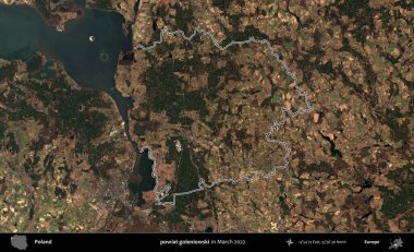 powiat goleniowski. Polonya 'nın idari bölgesini Mart 2022' de çekilen Kopernik Sentinel karolarından oluşan bir uydu görüntüsü ile özetledik.