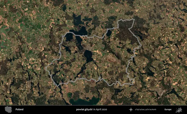 powiat gizycki. Polonya 'nın idari bölgesini Nisan 2020' de çekilen Kopernik Nöbetçi karolarından oluşan bir uydu görüntüsüne göre özetledik.