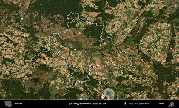 powiat glogowski. Polonya 'nın idari bölgesini, Ekim 2018' de çekilen Kopernik Nöbetçi karolarından oluşan bir uydu görüntüsüne göre özetledik.