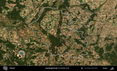 powiat gorowski. Polonya 'nın idari bölgesini, Ekim 2018' de çekilen Kopernik Nöbetçi karolarından oluşan bir uydu görüntüsüne göre özetledik.