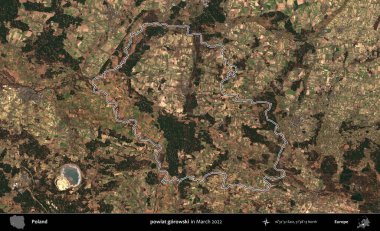 powiat gorowski. Polonya 'nın idari bölgesini Mart 2022' de çekilen Kopernik Sentinel karolarından oluşan bir uydu görüntüsü ile özetledik.