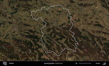 powiat gorlicki. Polonya 'nın idari bölgesini Nisan 2020' de çekilen Kopernik Nöbetçi karolarından oluşan bir uydu görüntüsüne göre özetledik.