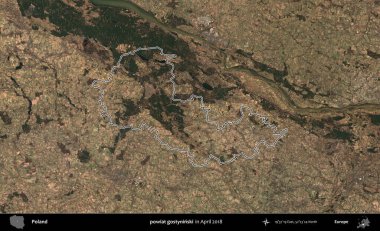 powiat gostyninski. Polonya 'nın idari bölgesini, Nisan 2018' de çekilen Kopernik Nöbetçi karolarından oluşan bir uydu görüntüsüne göre özetledik.