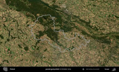 powiat gostyninski. Polonya 'nın idari bölgesini, Ekim 2024' te çekilen Kopernik Nöbetçi karolarından oluşan bir uydu görüntüsüne göre özetledik.