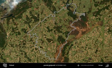 powiat grajewski. Polonya 'nın idari bölgesini, Ekim 2021' de çekilen Kopernik Nöbetçi karolarından oluşan bir uydu görüntüsüne göre özetledik.