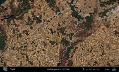 powiat grajewski. Polonya 'nın idari bölgesini Mart 2022' de çekilen Kopernik Sentinel karolarından oluşan bir uydu görüntüsü ile özetledik.