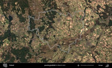 powiat grodziski. Polonya 'nın idari bölgesini Mart 2022' de çekilen Kopernik Sentinel karolarından oluşan bir uydu görüntüsü ile özetledik.