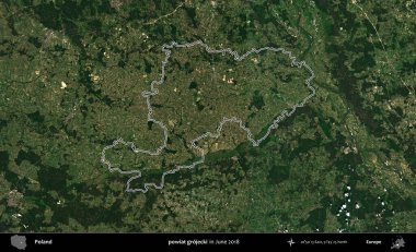 powiat grojecki. Polonya 'nın idari bölgesini Haziran 2018' de çekilen Kopernik Nöbetçi karolarından oluşan bir uydu görüntüsüne göre özetledik.