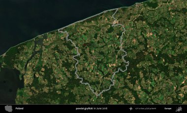 powiat gryficki. Polonya 'nın idari bölgesini Haziran 2018' de çekilen Kopernik Nöbetçi karolarından oluşan bir uydu görüntüsüne göre özetledik.