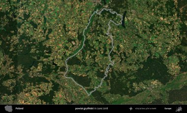 powiat gryfinski. Polonya 'nın idari bölgesini Haziran 2018' de çekilen Kopernik Nöbetçi karolarından oluşan bir uydu görüntüsüne göre özetledik.