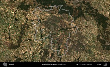 powiat inowroclawski. Polonya 'nın idari bölgesini Nisan 2020' de çekilen Kopernik Nöbetçi karolarından oluşan bir uydu görüntüsüne göre özetledik.