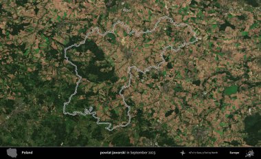 powiat jaworski. Eylül 2023 'te çekilen Copernicus Sentinel karolarından oluşan bir uydu görüntüsü üzerine Polonya' nın idari bölgesinin ana hatlarını belirledik.