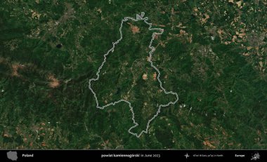 powiat kamiennogorski. Polonya 'nın idari bölgesini Haziran 2023' te çekilen Kopernik Sentinel karolarından oluşan bir uydu görüntüsü ile özetledik.