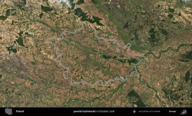 powiat kazimierski. Polonya 'nın idari bölgesini, Ekim 2018' de çekilen Kopernik Nöbetçi karolarından oluşan bir uydu görüntüsüne göre özetledik.