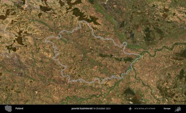 powiat kazimierski. Polonya 'nın idari bölgesini, Ekim 2021' de çekilen Kopernik Nöbetçi karolarından oluşan bir uydu görüntüsüne göre özetledik.