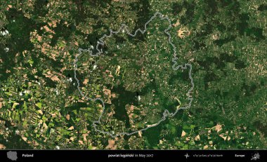 powiat kepinski. Mayıs 2017 'de çekilen Kopernik Nöbetçi karolarından oluşan bir uydu görüntüsü üzerine Polonya' nın idari bölgesinin ana hatlarını belirledik.