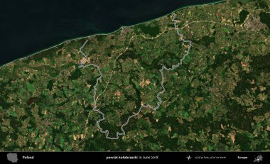 powiat kolobrzeski. Polonya 'nın idari bölgesini Haziran 2018' de çekilen Kopernik Nöbetçi karolarından oluşan bir uydu görüntüsüne göre özetledik.