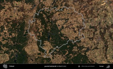 powiat koscierski. Polonya 'nın idari bölgesini Mart 2022' de çekilen Kopernik Sentinel karolarından oluşan bir uydu görüntüsü ile özetledik.