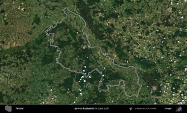 powiat kozienicki. Polonya 'nın idari bölgesini Haziran 2018' de çekilen Kopernik Nöbetçi karolarından oluşan bir uydu görüntüsüne göre özetledik.