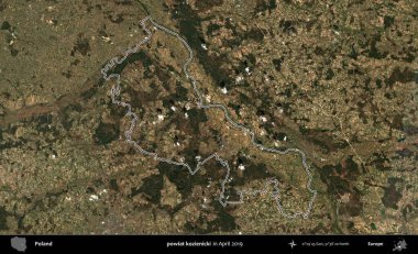powiat kozienicki. Polonya 'nın idari bölgesini Nisan 2019' da çekilen Kopernik Nöbetçi karolarından oluşan bir uydu görüntüsüne göre özetledik.