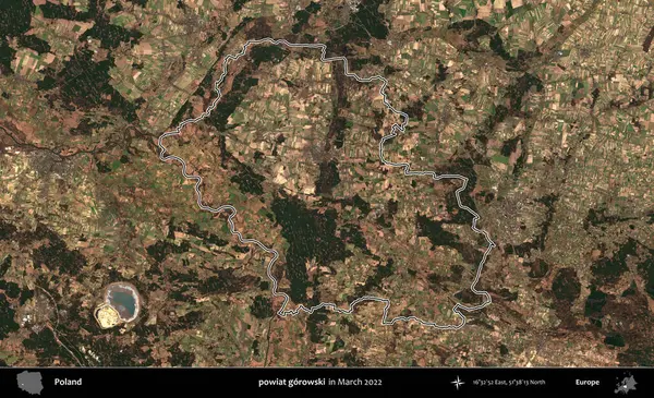 powiat gorowski. Polonya 'nın idari bölgesini Mart 2022' de çekilen Kopernik Sentinel karolarından oluşan bir uydu görüntüsü ile özetledik.