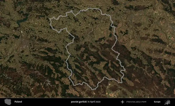 powiat gorlicki. Polonya 'nın idari bölgesini Nisan 2020' de çekilen Kopernik Nöbetçi karolarından oluşan bir uydu görüntüsüne göre özetledik.
