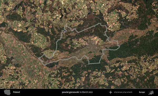 powiat gorzowski. Polonya 'nın idari bölgesini Mart 2022' de çekilen Kopernik Sentinel karolarından oluşan bir uydu görüntüsü ile özetledik.