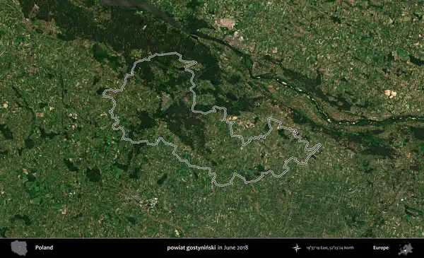 powiat gostyninski. Polonya 'nın idari bölgesini Haziran 2018' de çekilen Kopernik Nöbetçi karolarından oluşan bir uydu görüntüsüne göre özetledik.