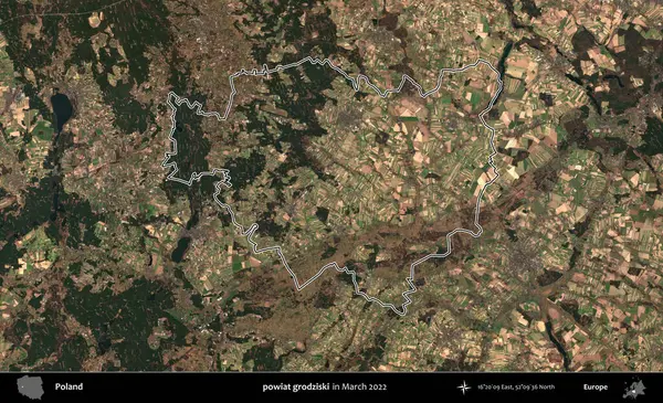 powiat grodziski. Polonya 'nın idari bölgesini Mart 2022' de çekilen Kopernik Sentinel karolarından oluşan bir uydu görüntüsü ile özetledik.