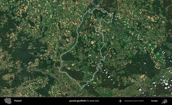 powiat gryfinski. Polonya 'nın idari bölgesini Haziran 2021' de çekilen Kopernik Sentinel karolarından oluşan bir uydu görüntüsü ile özetledik.