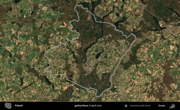 gmina Ilawa. Polonya 'nın idari bölgesini Nisan 2019' da çekilen Kopernik Nöbetçi karolarından oluşan bir uydu görüntüsüne göre özetledik.