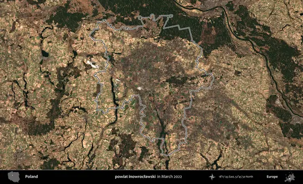 powiat inowroclawski. Polonya 'nın idari bölgesini Mart 2022' de çekilen Kopernik Sentinel karolarından oluşan bir uydu görüntüsü ile özetledik.