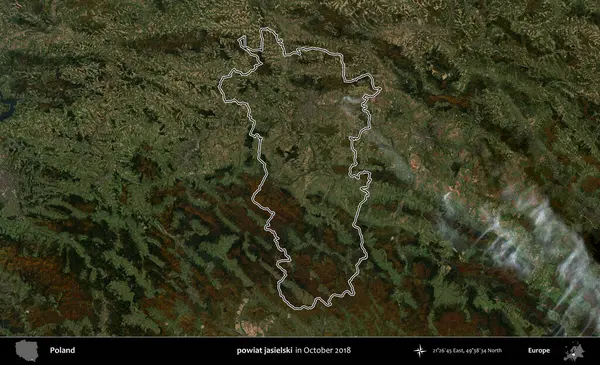 Powiat Jaselski. Polonya 'nın idari bölgesini, Ekim 2018' de çekilen Kopernik Nöbetçi karolarından oluşan bir uydu görüntüsüne göre özetledik.