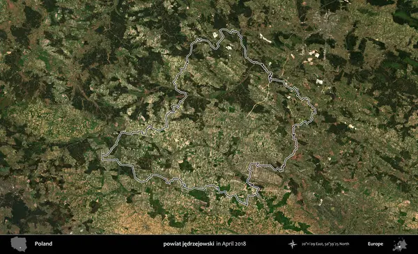 powiat jedrzejowski. Polonya 'nın idari bölgesini, Nisan 2018' de çekilen Kopernik Nöbetçi karolarından oluşan bir uydu görüntüsüne göre özetledik.