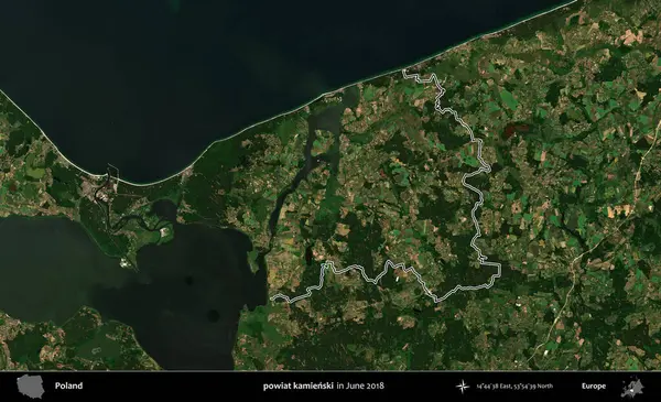 powiat kamienski. Polonya 'nın idari bölgesini Haziran 2018' de çekilen Kopernik Nöbetçi karolarından oluşan bir uydu görüntüsüne göre özetledik.