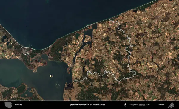 powiat kamienski. Polonya 'nın idari bölgesini Mart 2022' de çekilen Kopernik Sentinel karolarından oluşan bir uydu görüntüsü ile özetledik.