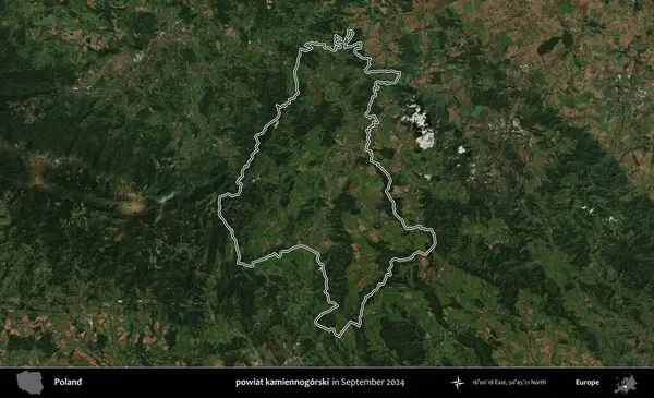 powiat kamiennogorski. Eylül 2024 'te çekilen Kopernik Nöbetçi karolarından oluşan bir uydu görüntüsünde Polonya' nın idari bölgesinin ana hatları belirlendi